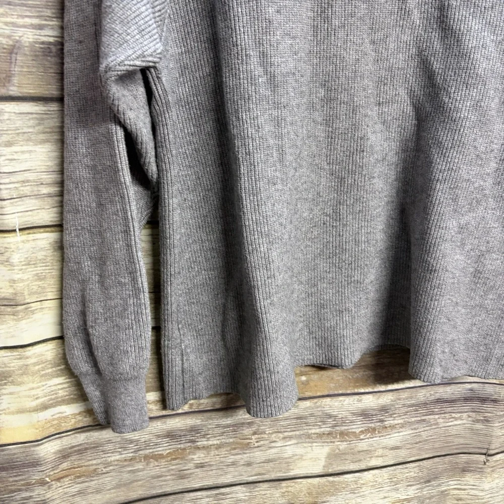 Free People Gray Turtleneck Sweater Women's Small‎ Warm Oversized Boho